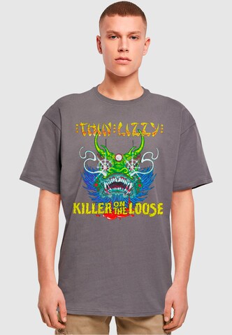 Merchcode Shirt 'Thin Lizzy - Killer' in Grijs: voorkant