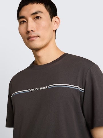TOM TAILOR T-Shirt in Braun