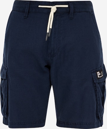 QS Regular Cargo trousers in Blue: front