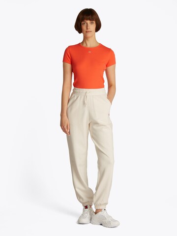 Tapered Pantaloni di Tommy Jeans in bianco