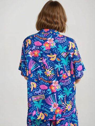 Funky Buddha Blouse in Blauw