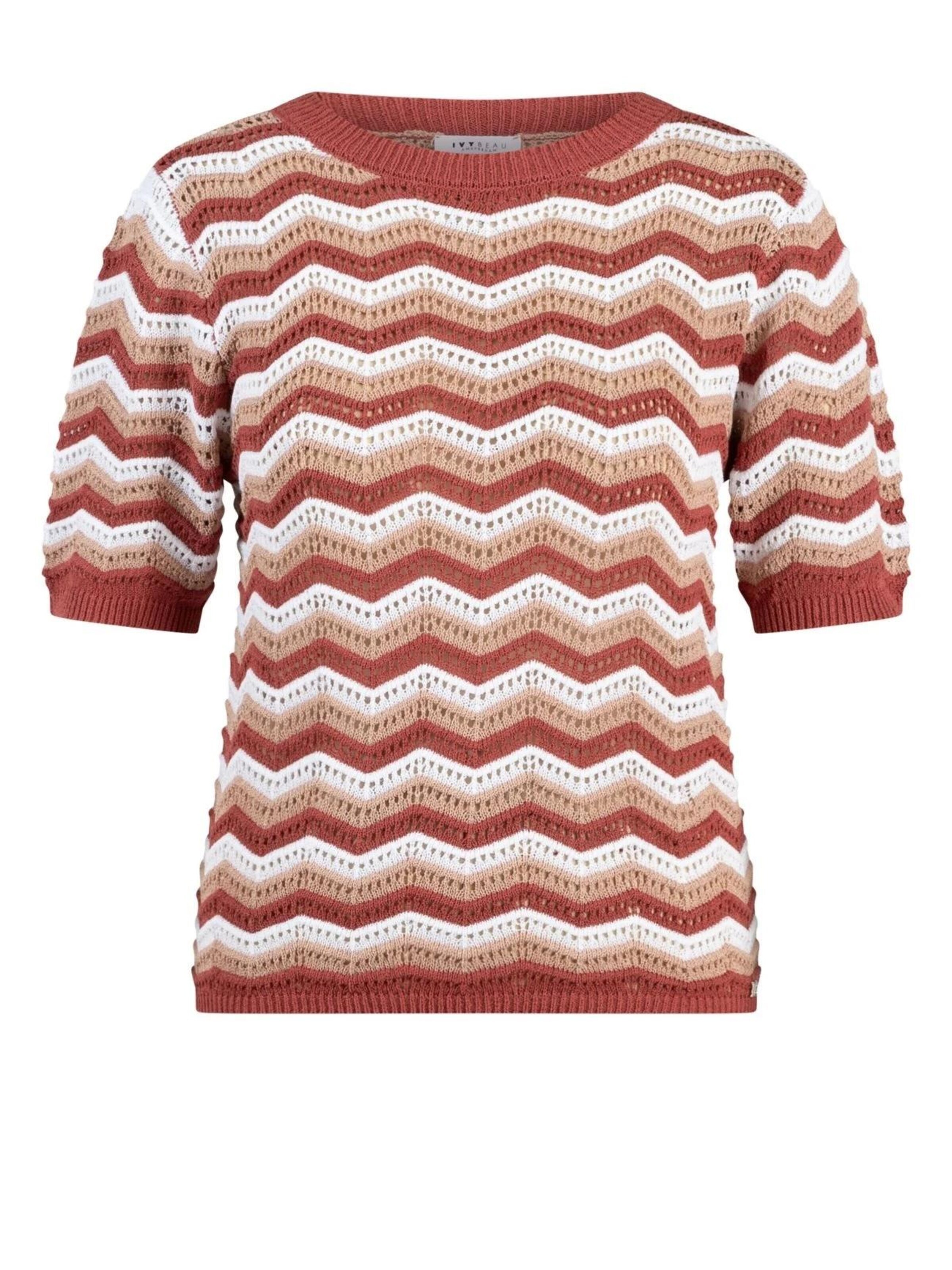 IVY BEAU Knitted top 'IVY Beau Djuna barn red' in Red