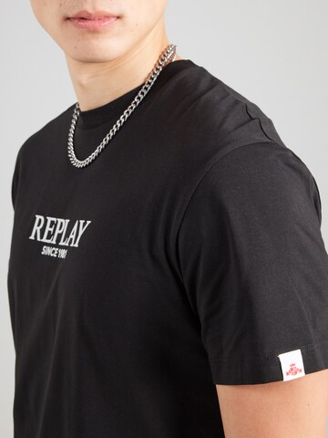 REPLAY Shirt in Black