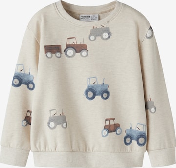 NAME IT Sweatshirt 'NMMFOTRACTOR' in Grau: Vorderseite