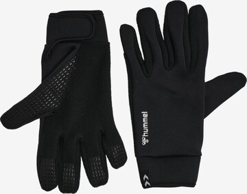 Hummel Athletic Gloves in Black: front