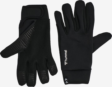 Gants de sport Hummel en noir : devant