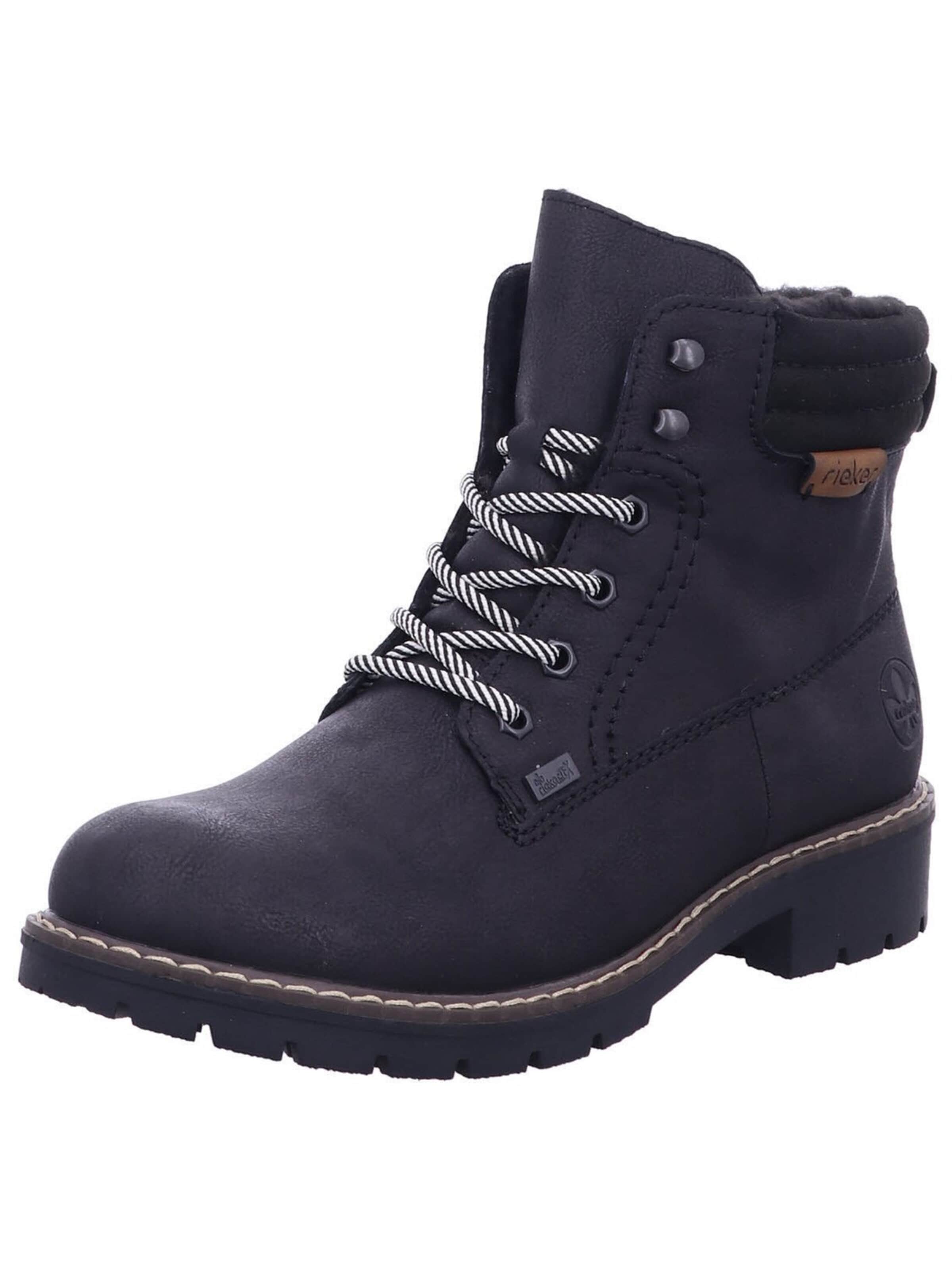 Stivale 'Stiefeletten/Boot Damen Y9125-00 Kunststoff (Synthetik) in schwarz' di Rieker in nero: frontale