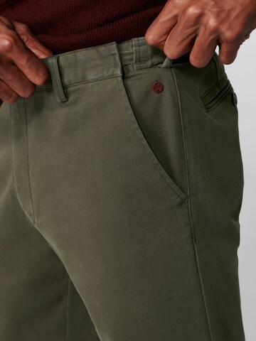 MEYER Regular Chino Pants 'Oslo' in Green