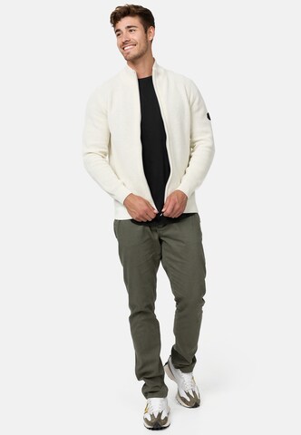 INDICODE JEANS Gebreid vest ' Layton ' in Wit