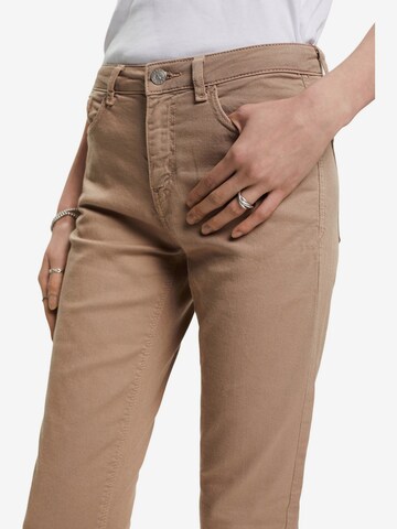 ESPRIT Slimfit Jeans in Braun