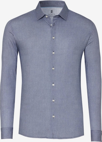 Coupe slim Chemise DESOTO en bleu : devant