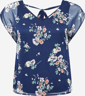 T-shirt 'Rose' ABOUT YOU Curvy en bleu : devant