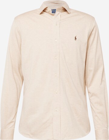 Polo Ralph Lauren Button Up Shirt in Beige: front