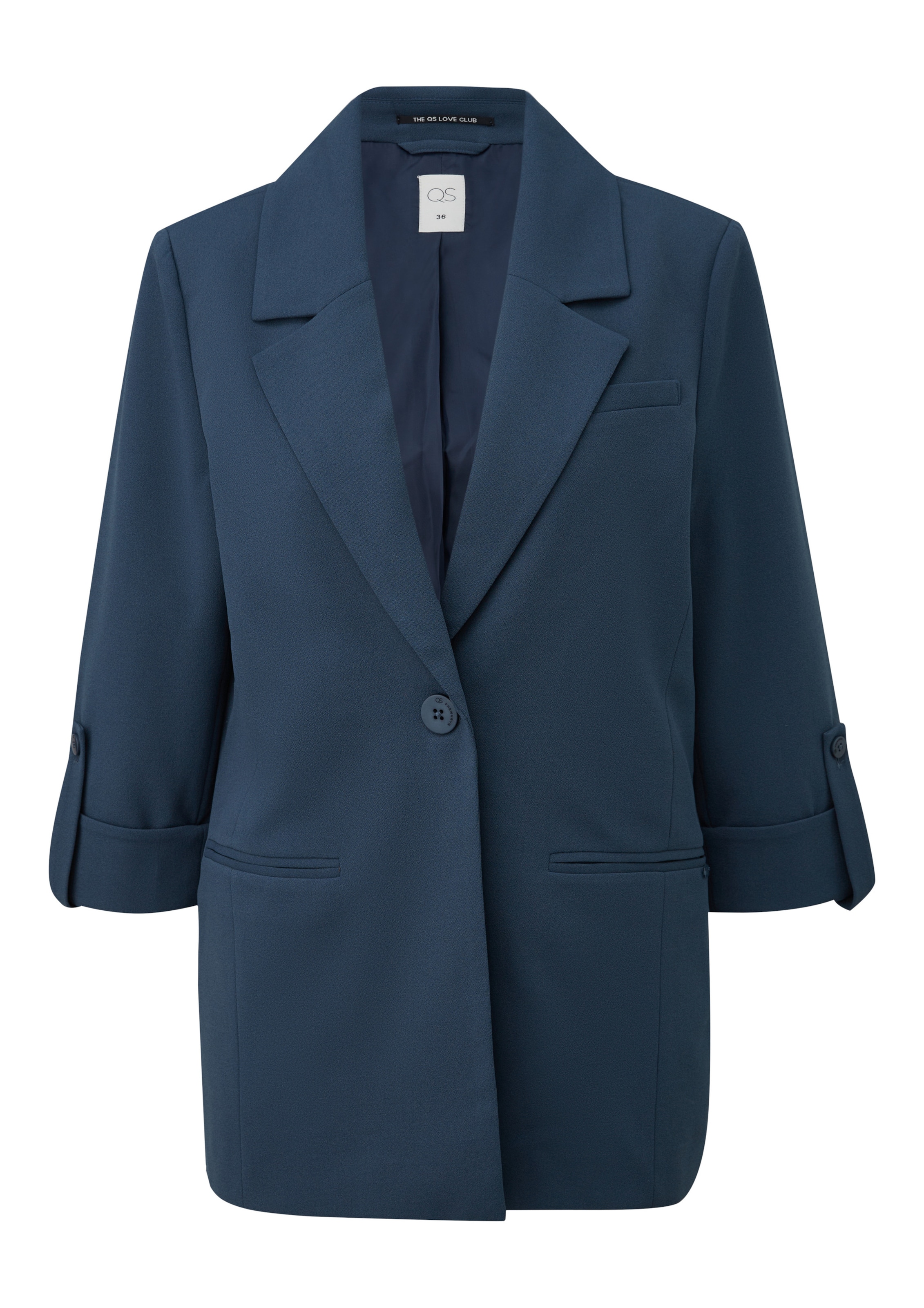 Blazer QS en bleu : devant