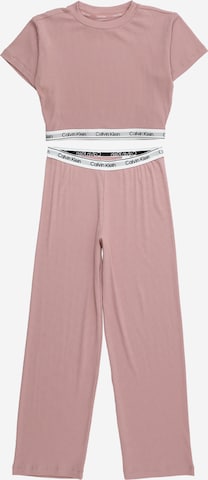 Calvin Klein Underwear Regularen Pižama | roza barva: sprednja stran