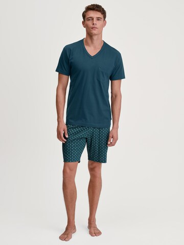 CALIDA Pyjama kurz 'Relax Imprint'‌‌ in Grün
