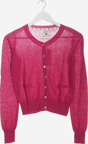 Yumi Strick Cardigan S in Pink: predná strana
