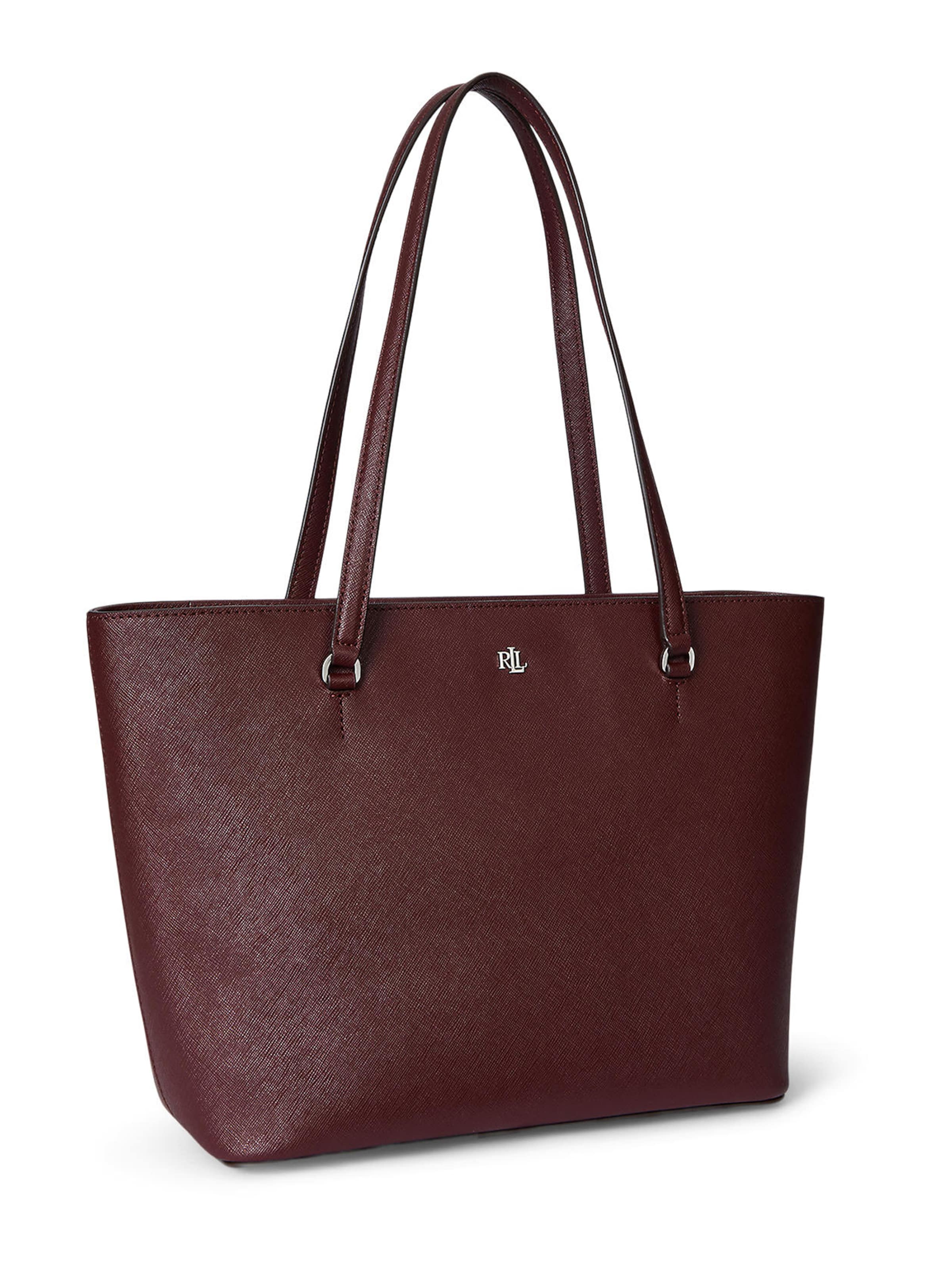 Lauren Ralph Lauren Μεγάλη τσάντα 'Karly' σε κόκκινο: μπροστά