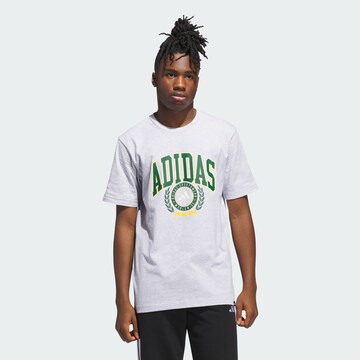 ADIDAS SPORTSWEAR Функциональная футболка 'Varsity Crest' в Серый: спереди