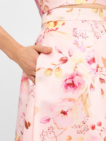 SWING A-Linien-Midirock in Pink