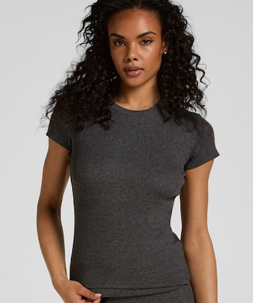 Hunkemöller Slaapshirt in Grijs: voorkant