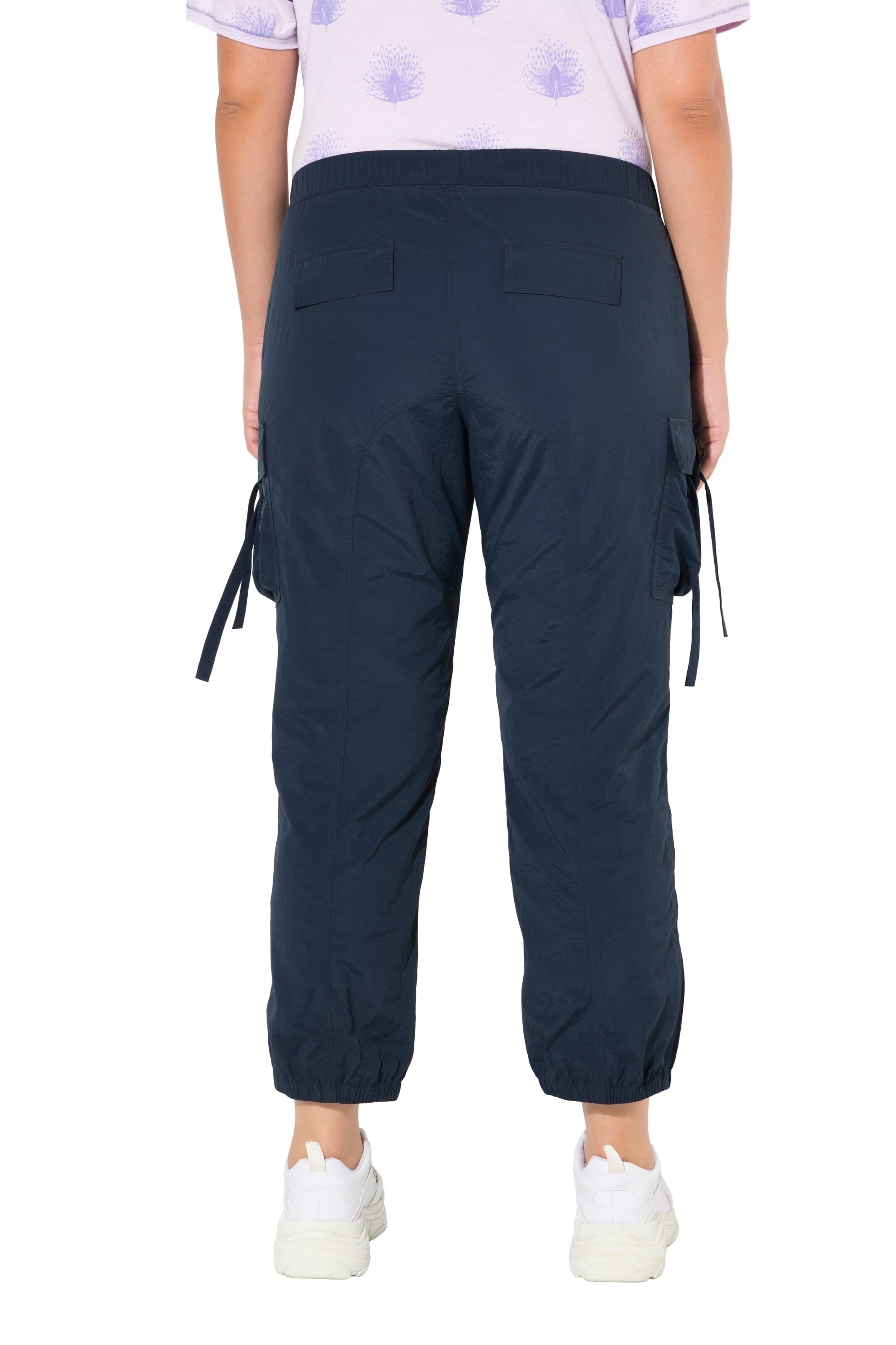 Ulla Popken Tapered Cargo trousers in Blue