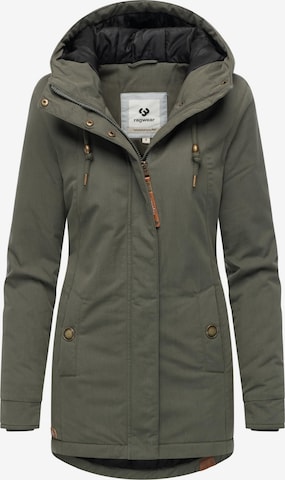 Ragwear Winterjas 'Monadena' in Groen: voorkant