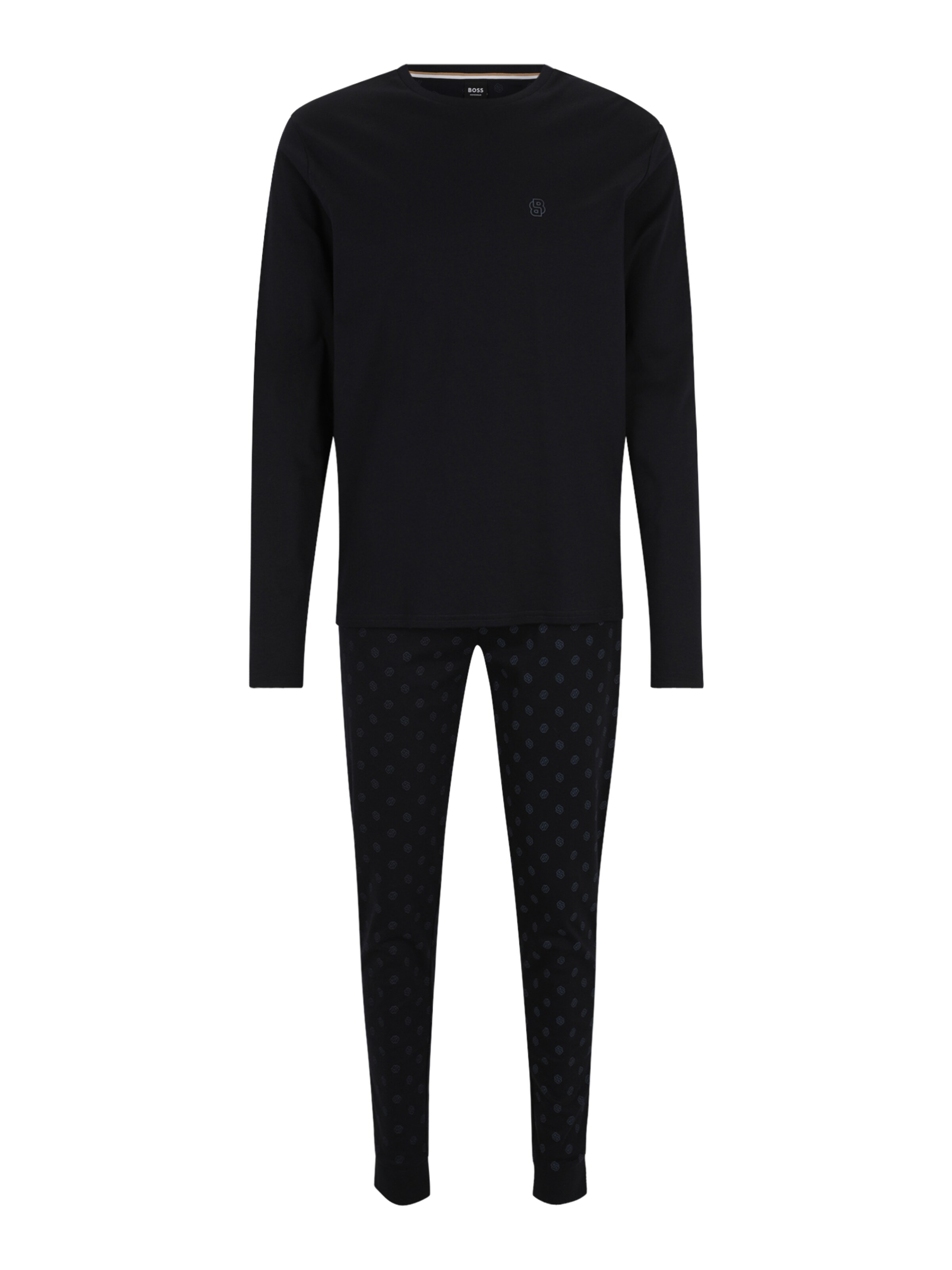 Pigiama lungo di BOSS in blu: frontale
