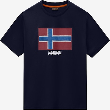 NAPAPIJRI Bluser & t-shirts 'FLAG TIKI' i blå: forside
