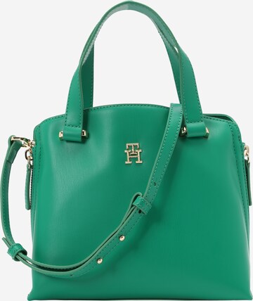 TOMMY HILFIGER - Bolso de mano en verde: frente