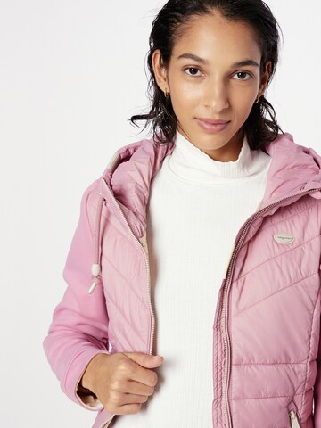 Ragwear Prehodna jakna 'LUCINDA' | roza barva
