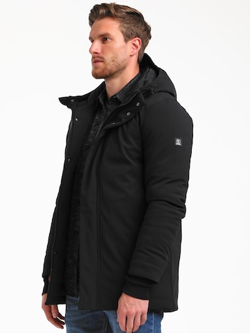 Gabbiano Winterparka 'modern winter Magnetic' in Schwarz