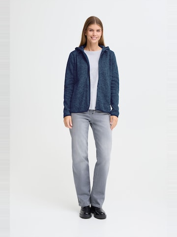 Oxmo Fleece jacket ' OXELFE HOODED ' in Blue