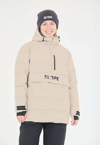 SLOPE Skijacke 'Thumper' in Beige: Vorderseite