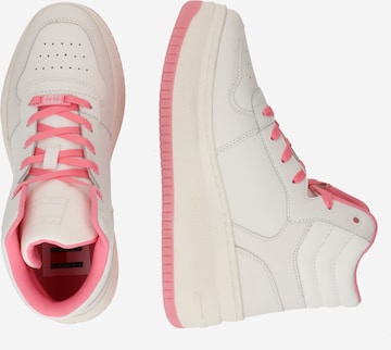 Tommy Jeans - Zapatillas deportivas altas 'Retro Basket' en blanco