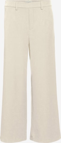 OBJECT - Pierna ancha Pantalón plisado 'Lisa' en beige: frente