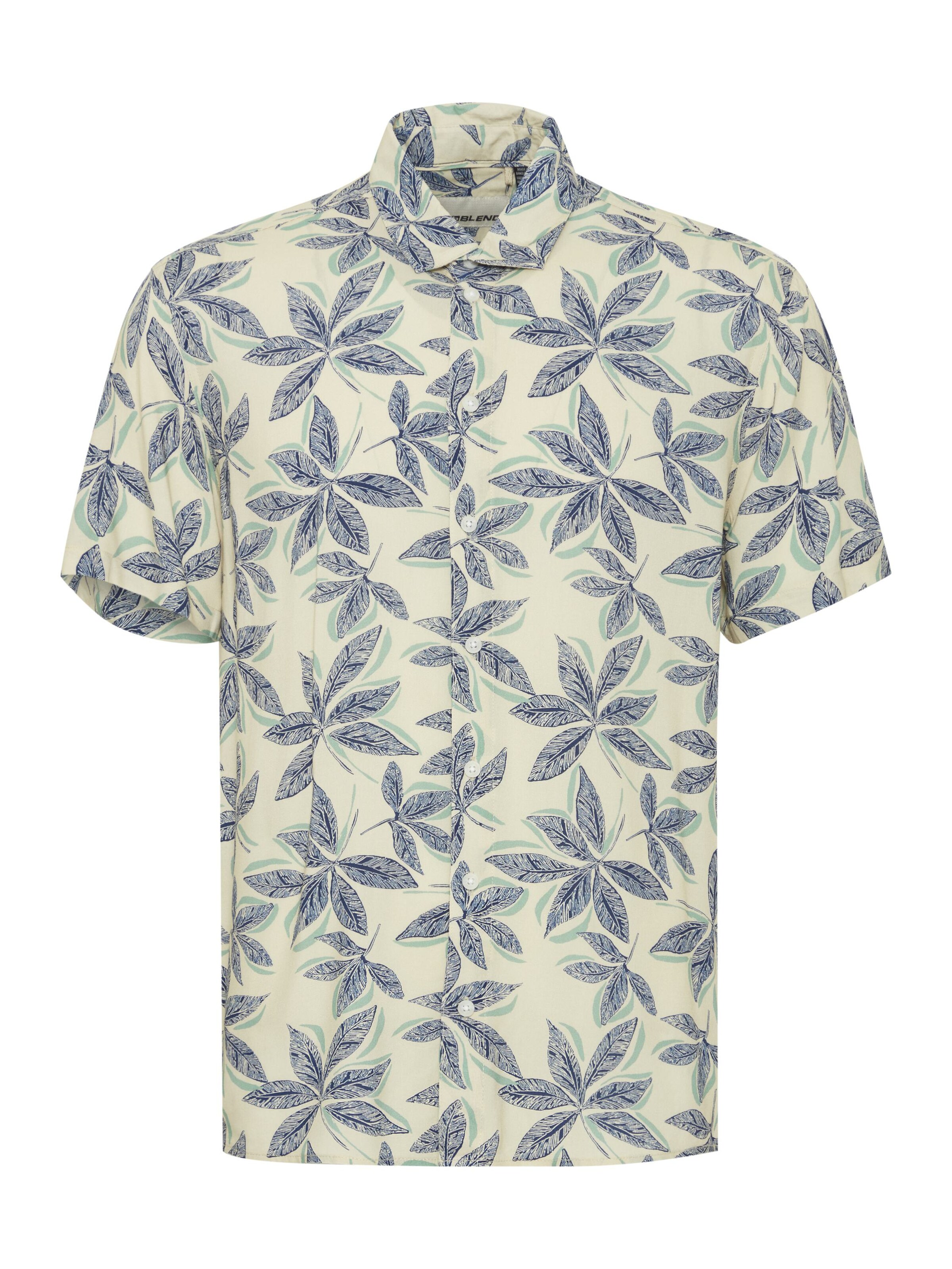 BLEND - Regular Fit Camisa em bege: frente