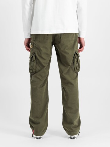 ALPHA INDUSTRIES Regular Cargo Pants 'Jet' in Green