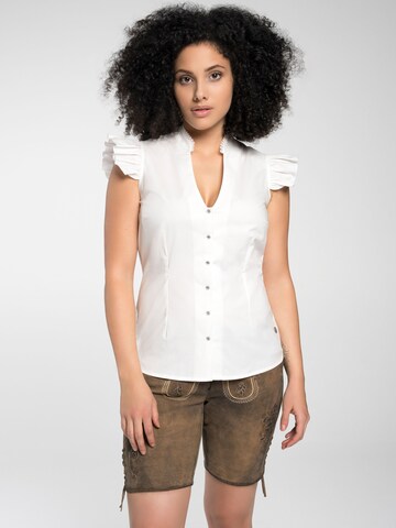 SPIETH & WENSKY Traditional blouse in White: front