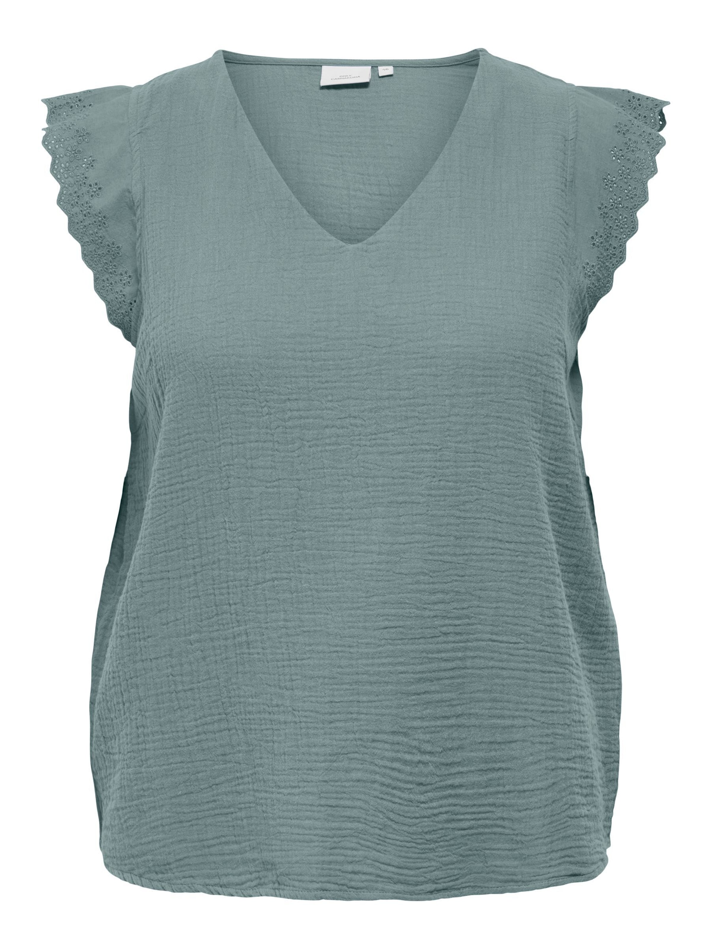 ONLY Carmakoma Bluse 'CARThyra' i grøn: forside