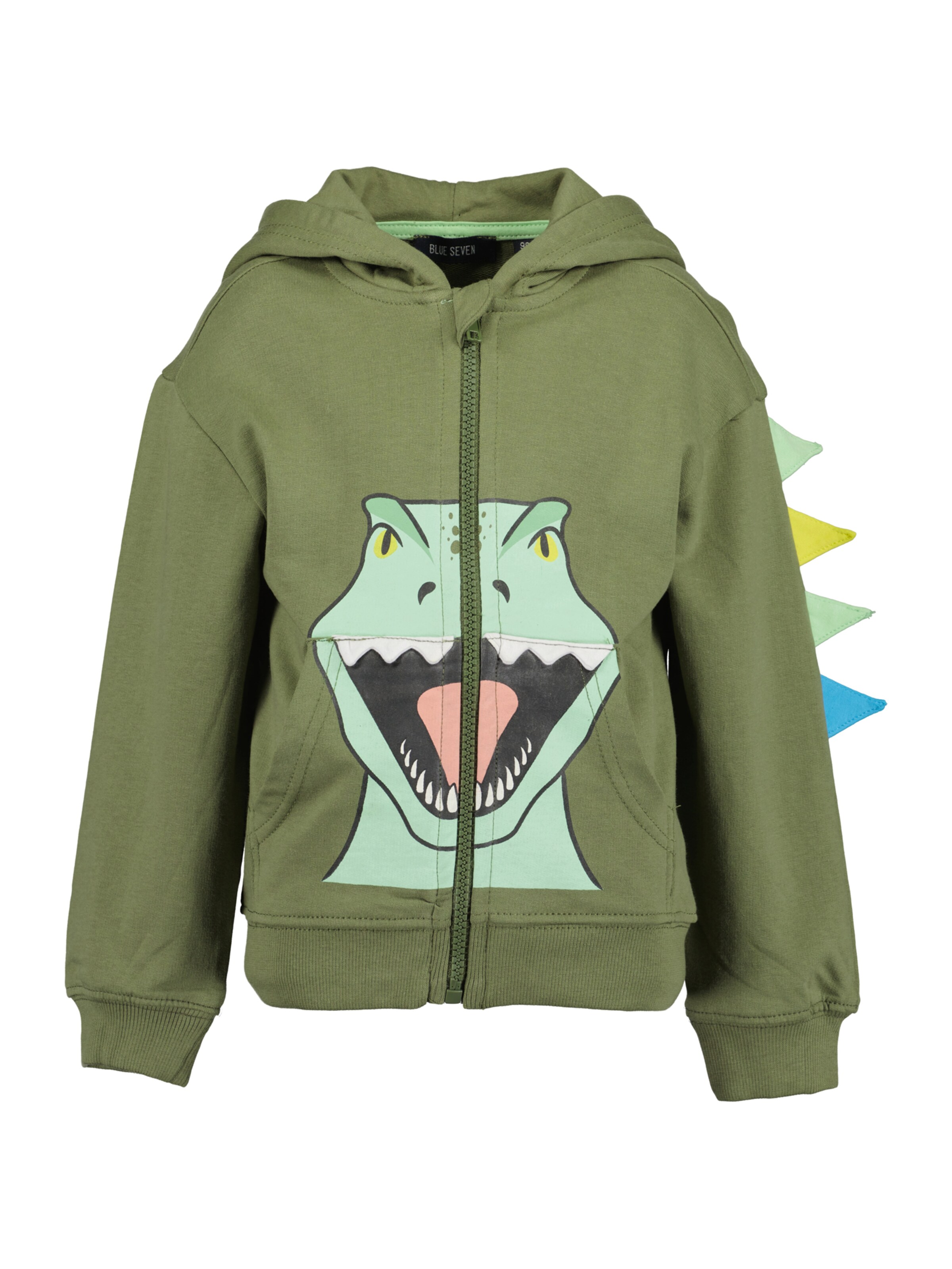 BLUE SEVEN Ζακέτα φούτερ σε πράσινο: μπροστά