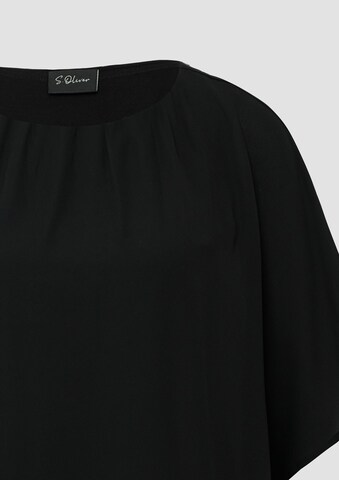 s.Oliver BLACK LABEL Shirt in Schwarz