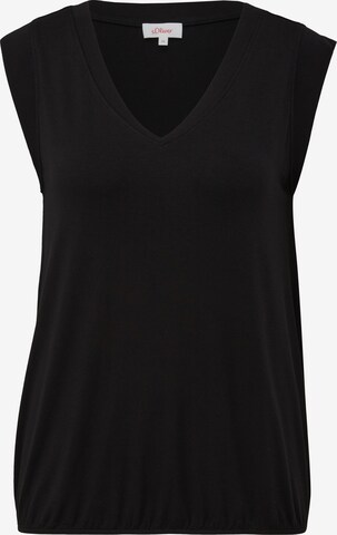 Top di s.Oliver in nero: frontale