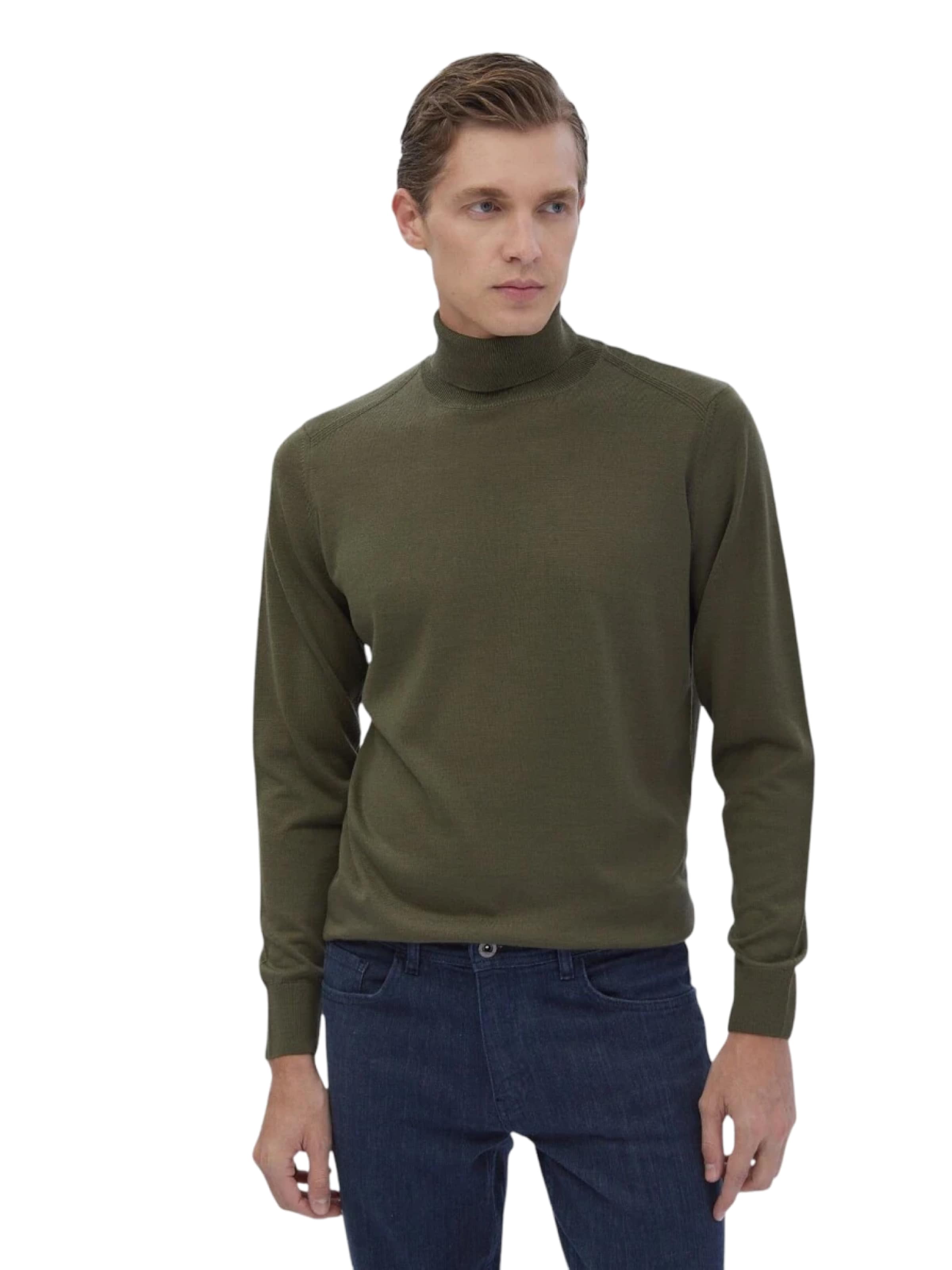 Ramsey Sweater in Green: front