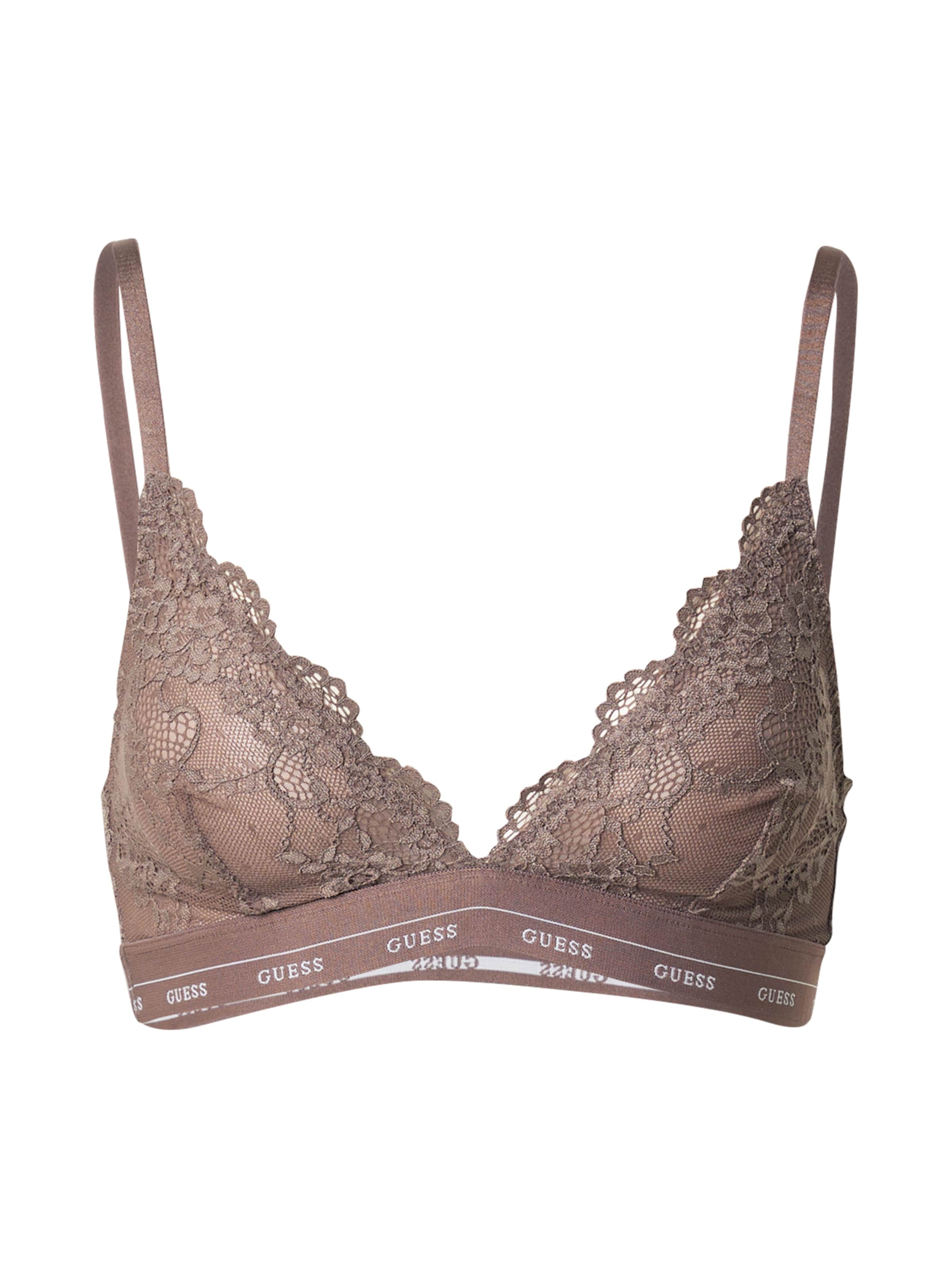 brūns GUESS Trijstūra formas Krūšturis 'JANE': no priekšpuses