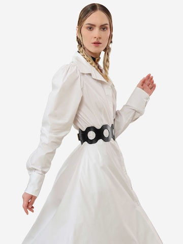 Haute Cuir Riem 'Elowen Wide Belt' in Zwart