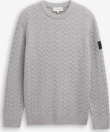 TOM TAILOR Pulover | siva barva: sprednja stran