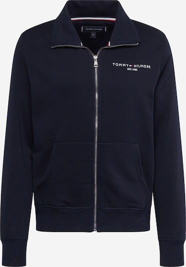 TOMMY HILFIGER Sweatvest in de kleur Nachtblauw / Rood / Wit, Productweergave