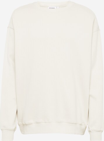 Sweat-shirt WEEKDAY en beige : devant