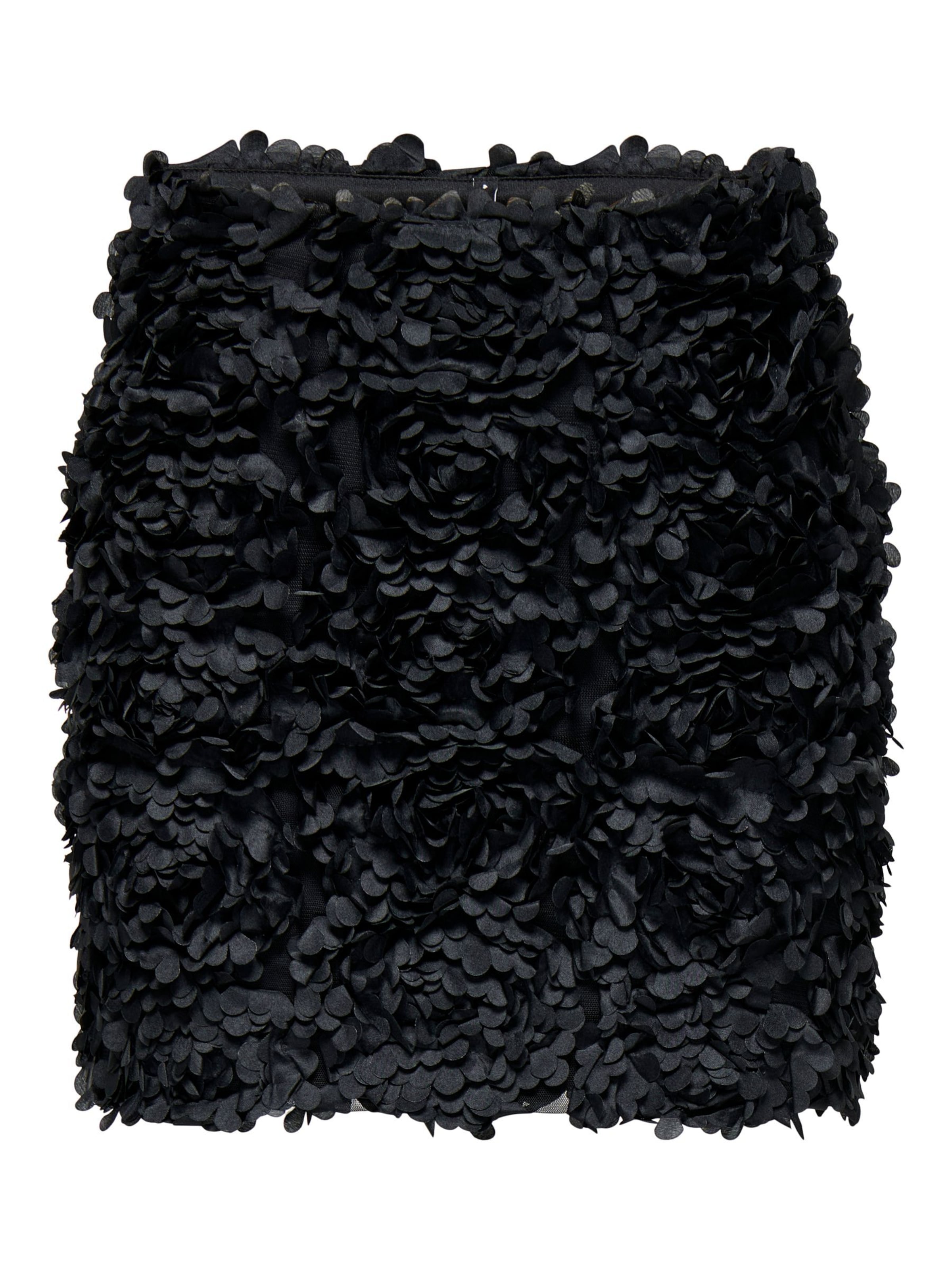 Gonna 'ROSEBLOOM' di ONLY in nero: frontale